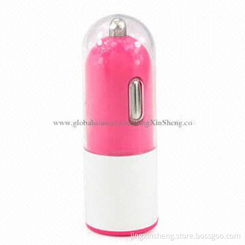 1A Mini USB Car Charger for iPhone& iPad, with 12V-24V AC Voltages
